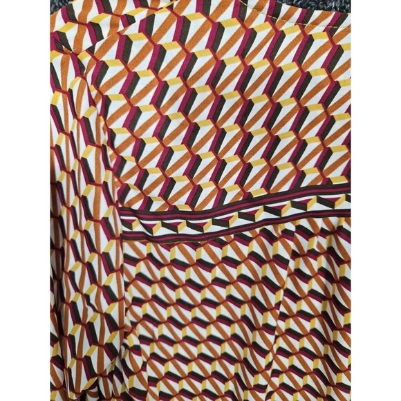 Max Studio Women's Small Southwest Geometric Wrap V-Neck Pullover Blouse NWT NEW - Picture 11 of 11
